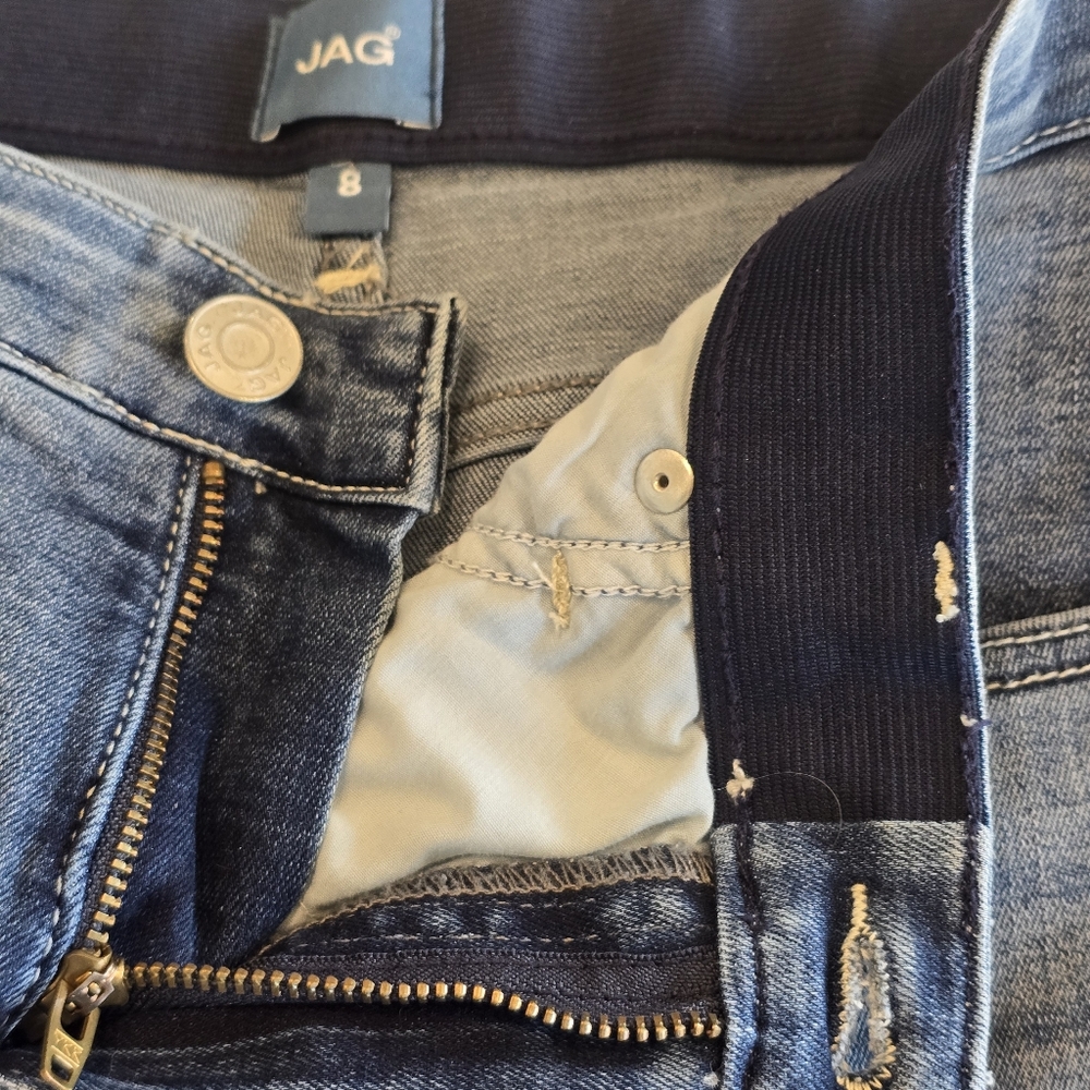 JAG Alex Boyfriend High Rise Casual Denim Jean Shorts Womens 8 - Picture 12 of 13